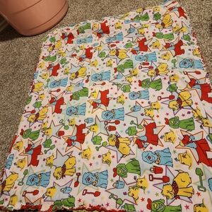 Handmade Project Linus reversible baby quilt.